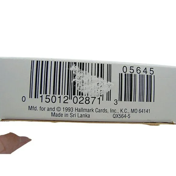 1993 Hallmark Keepsake Ornament Star Teacher White Bear Holiday or Gift Vtg NEW - Picture 6 of 11